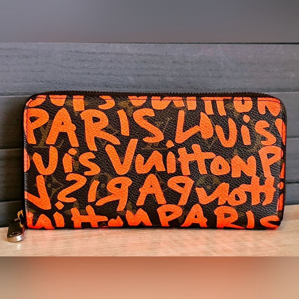 Authentic LOUIS VUITTON Sprouse Graffiti Zippy Long Wallet - 🍊